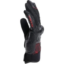 Dainese Ermex Black Red Lava Tekstil Korumalı Motosiklet Eldiven