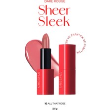 MISSHA Yoğun Pigmentli Besleyici Nemli Bitişli Ruj  Dare Rouge Sheer Sleek (10 All That Rose)