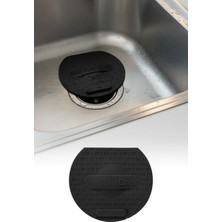 Omilife Siyah Evye Kapağı Lavabo Kötü Koku Giderici Önleyici Silikon Mat Sızdırmaz Lavabo Tıkacı Lavabo Tıpası