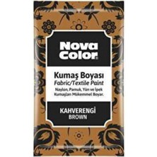 Nova Color Toz Kumaş Boyası Kahverengi - 2 Adet