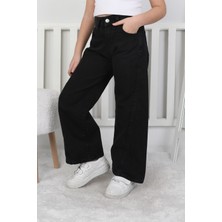 Moonch Kız Çocuk Geniş Paça Jean Pantolon – Rahat ve Şık Tasarım