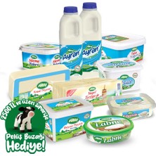 Sütaş Lezzet Paketi Kahvaltı İçin Zengin İçerik 10 Parça 1000 gr Tereyağı 180 gr Kaymak