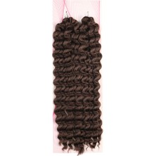 İlk El Grup Nice Bulk Afro Su Dalgası Saç - Koyu Kahve