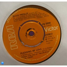 Plakantik Elvis Presley - Way Down / Pledging My Love 7" Vinyl Single (Uk Press, 1977)