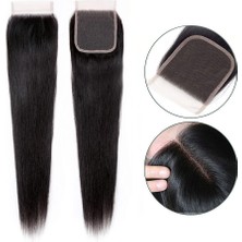 İlk El Grup Peruk Tepesi Doğal Renk (Closure) 18INCH