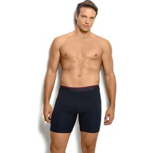 Jiber Erkek Lacivert Pamuklu Likralı 3 Lü Boxer 268