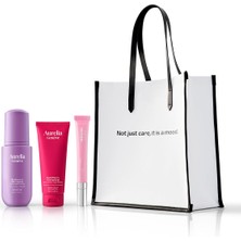Aurelia Genève The Glow Routine Set With Mood Tote - Temizleme Köpüğü, Peeling, & Nemlendirici Etkili Lip Balm Seti