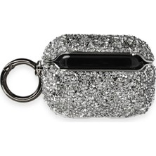 İlk El Grup  Airpods Pro (1.nesil) Mira Taşlı Kılıf - Gümüş