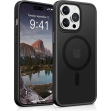 Bix iPhone 16 Pro Magsafe Uyumlu Kılıf Tam Koruma Manyetik Darbe Emici Siyah