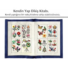 İğne İzi Nakış Eğitim Seti 24 Renk Iplik – Desenli Nakış Kitabı ve Tüm Malzemeler Dahil