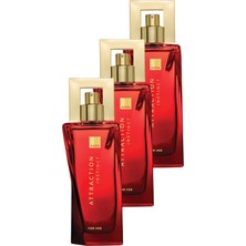 Avon Attraction Instinct Kadın Parfüm Edp 50 Ml. Üçlü Paket