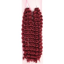 İlk El Grup Nice Bulk Afro Su Dalgası Saç - Kızıl