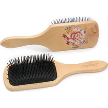 İlk El Grup Ahşap, Topuzsuz ve Baskılı Saç Açma Fırçası - JT8586-10