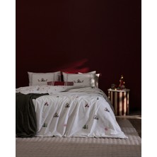 Madame Coco Isabelle Çift Kişilik %100 Pamuk Ranforce Baskılı Nevresim Takımı - Bej