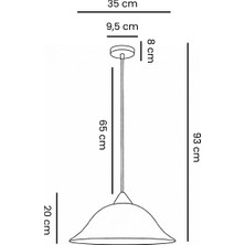 Maison Avf Avf Zeyn Tasarım Sarkıt Avize 35CM