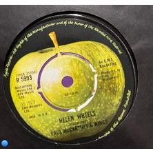 Plakantik Paul Mccartney & Wings - Helen Wheels / Country Dreamer (7" Single, 1973) - Apple Records