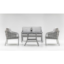 Gardemo Vizyon Bahçe Mobilyası 2+1+1+Orta Sehpa Rattan Bahçe Takımı Teras Bahçe Balkon Mobilyası