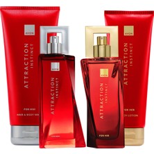 Avon Attraction Instinct Kadın Erkek Parfüm ve Bakım Paketi