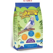 Quik Kabuksuz Kuş Yemi 400Gr Muhabbet Kuşları İçin Besleyici Doğal İçerik