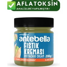 Antebella Antep Fıstık Kreması 200 gr (İLAVE ŞEKER İÇERMEZ)