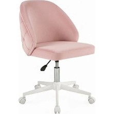 Meltem Kids New Prestij Genç Odası Amortisörlü Tekerlekli Çalışma Sandalyesi (beyaz-pembe (3010))