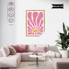Akıllı Kağıt Statik Tutunma Özellikli Tablo - Poster Çiçek (Model- 65)