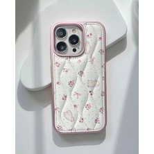 Kılıf House Iphone Uyumlu Kapitone Çiçek Desenli Kılıf