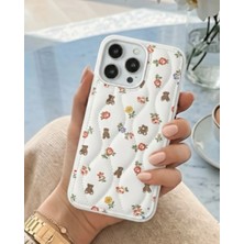 Kılıf House Iphone Uyumlu Kapitone Çiçek Desenli Kılıf