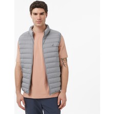 Nautica Erkek Gri Regular Fit Su İtici Kaz Tüyü Yelek J57037T.0HF