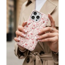 Kılıf House Iphone Uyumlu Kapitone Çiçek Desenli Kılıf