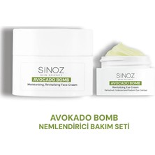 Sinoz Avokado Bomb Yoğun Nemlendirici Yüz Kremi & Göz Kremi 2'li Bakım Seti