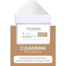 Dermal Rice Bubble Temizleme Pedi Makyaj Temizleyici ve Peeling Etkili Nemlendirici Temizleme Pedi 80 Adet