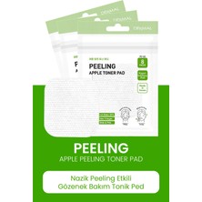 Dermal Elma Özlü Gözenek Temizleyici Aydınlatıcı Peeling Tonik Pedi 8 adet