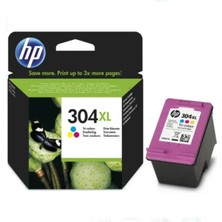 Lazer Ofis Malzemeleri Hp 304XL Renkli Orjinal Kartuş 300 SAYFA deskjet 2620 / 2633 / 3732 - envy 5020 / 5055 / 5034 / 5042