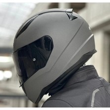 Ls2 Rapıd 2 Mat Concrete Full Face Motosiklet Kaskı Siyah Camlı