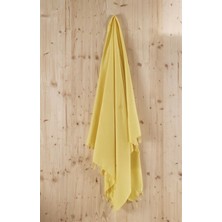 Denizli Concept Renkli Sultan Peştemal Sarı 95x175 cm Yumuşak Pamuklu Havlu Alternatifi