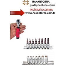 ALWAYSSPEED Ht-Arm 1/4 Lokma Cırcır Kolu 72 Diş Delikli Torx Bits Uç Seti 1/4 E Lokma Takımı 16 Parça