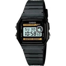 Casio F-94WA-9DG Erkek Kol Saati Suya Dayanıklı Siyah Silikon Kordonlu Dijital Saat