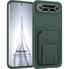 Microsonic Tecno Spark Slim 5g Kılıf Pocketpro Litchi Koyu Yeşil