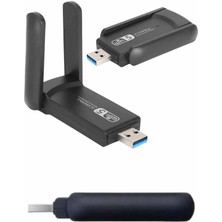 Die Grup Wifi Alıcı Dual Band USB 3.0 Adaptör Kablosuz Windows 7/8/10/11 DIEGRP-3402