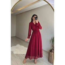 Dip Moda Kadın Şifon Maxi Boy Elbise DPNM001