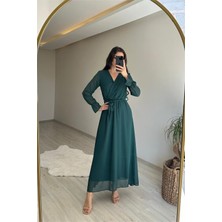 Dip Moda Kadın Şifon Maxi Boy Elbise DPNM001