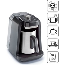 Arzum Rich Pro Plus OK0036-0500| Su Hazneli Türk Kahvesi Makinesi - Krom