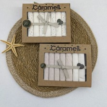 Caramell Desenli Penye Bebek Ağız Mendili 7'li (2 Paket)