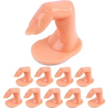 Ellea Nail Eğitim Parmağı Protez Tırnak & Kalıcı Oje Eğitimi Yapışkanlı 10 Adet