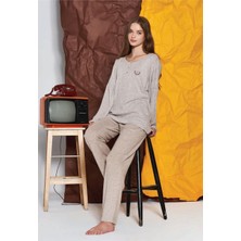 Feyza Kadın 2024 Yeni Sezon Triko Pijama Takımı