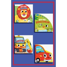 Maxi Yayıncılık Ben Bir (Aslanım, Dinozorum, Kepçeyim, Arabayım ) Okul Öncesi Eğitici Seri 4 Kitap