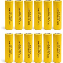 HDA 18650 3.6V 2400MAH 3c Şarj Edilebilir Li-Ion Pil 12 Adet