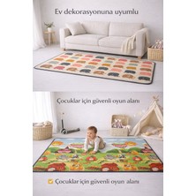 Coolmats Baloncu Fil Ailesi & Macera Köyü Çift Taraflı Oyun Matı 200X140X1.5 cm