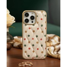 Kılıf House Iphone Uyumlu Kapitone Çiçek Desenli Kılıf